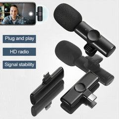 K11 2-In-1 Dual Wireless Collar Microphone Type-C