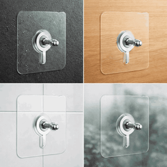 Adhesive Transparent Wall Hooks