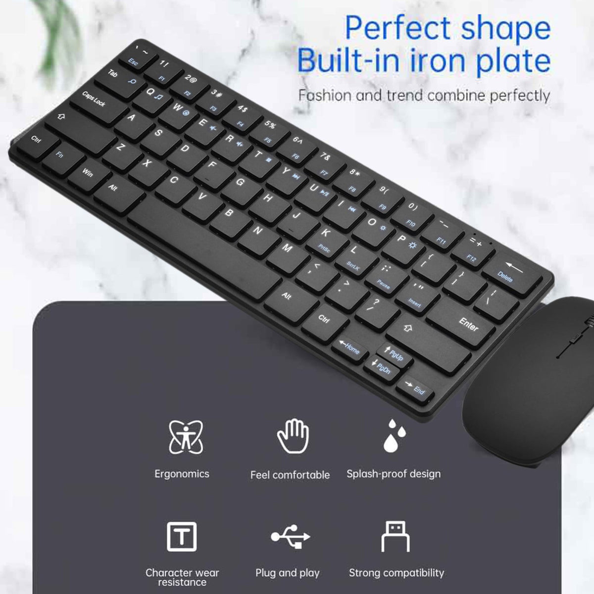 Apple Branded Wireless Keyboard & Mouse Combo