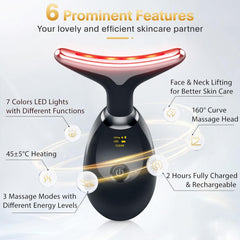 Rechargeable Face Massager Against Wrinkles, Face Beauty Device, Electric Face Massager Anti-Wrinkle with 3 Modes 45°C Anti-Wrinkle Face Device Skin Tightening Ems Face Care Device Anti-Wrinkle