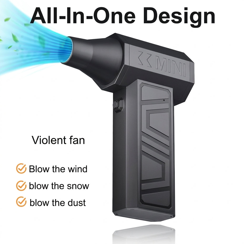 Mini Jet Fan Brushless Powerful Violent Fan Compact Portable Design
