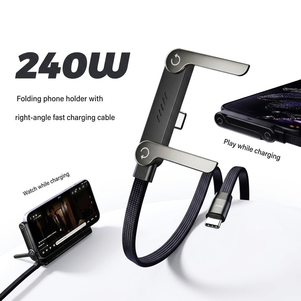 240W 2-in-1 Data Cable With Stand
